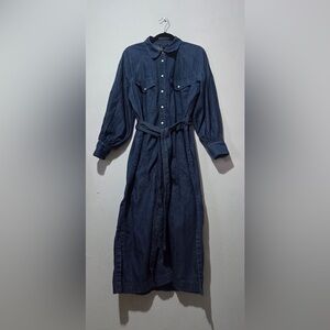 Banana Republic Blue Midi Dress